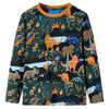 Vidaxl pijama para niños con mangas largas 128 Donkergroen