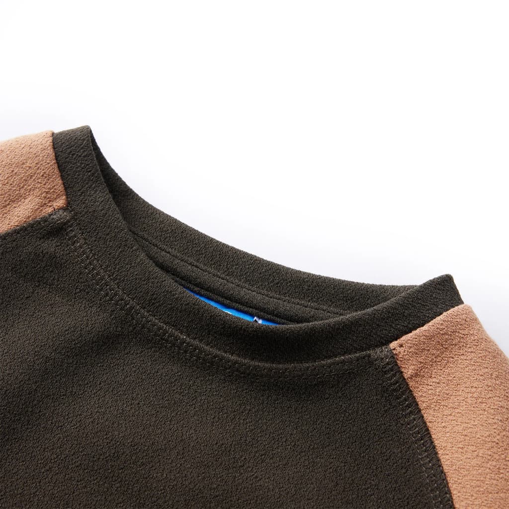 Vidaxl Children's Sweater 140 Donkerkakikleur e Camel