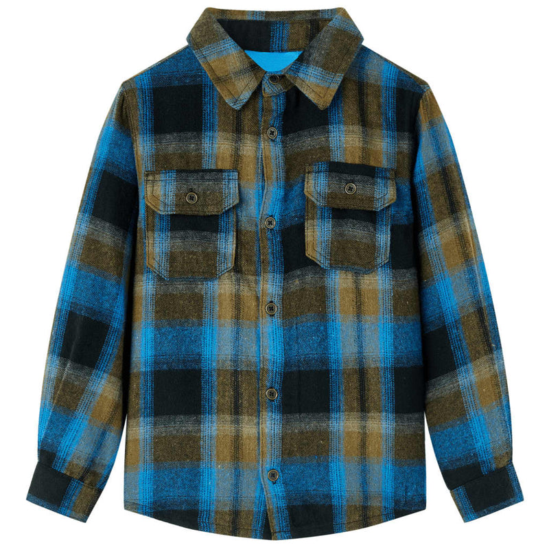 Vidaxl Shirt per bambini con colletto girato 128