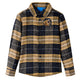 Vidaxl Shirt per bambini a scacchi 92 giallo e nero