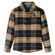 Vidaxl Shirt per bambini a scacchi 104 giallo e nero