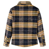 Vidaxl Shirt per bambini a scacchi 116 giallo e nero