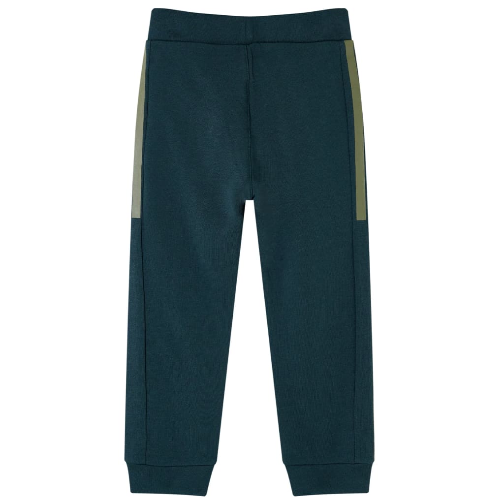 Pantalones de trote de Vidaxl para niños con cordero 128 Mossgroen