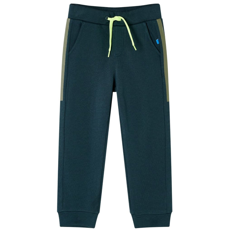 Vidaxl kinderjoggingbroek met trekkoord 140 mosgroen