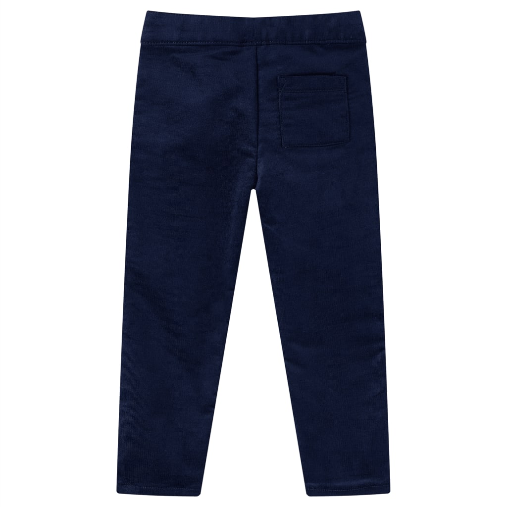 VidaXL Kinderbroek 140 donker marineblauw