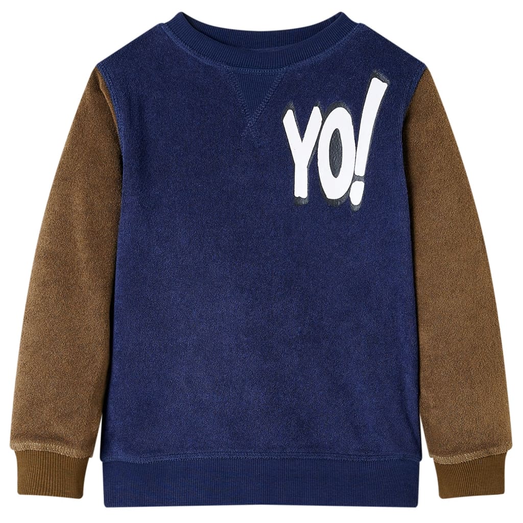 VidaXL Kindertrui 92 donkermarineblauw