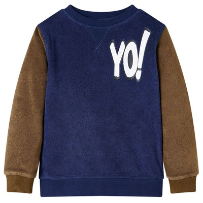 VidaXL Kindertrui 92 donkermarineblauw