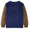 VIDAXL SWEATER BAMBINI 140 Blu marina scuro