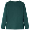 Camicia per bambini Vidaxl con maniche lunghe 104 Donkergroen