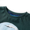 Camicia per bambini Vidaxl con maniche lunghe 128 Donkergroen