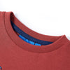 Camicia per bambini Vidaxl con maniche lunghe 140 rossastro -brown