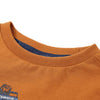 Camicia per bambini Vidaxl con maniche lunghe 140 rame scuro scuro colorato
