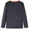 Camicia per bambini Vidaxl con maniche lunghe 104 antracite