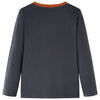 Camicia per bambini Vidaxl con maniche lunghe 140 antracite