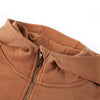Vidaxl Kindersweater con capucha media cremallera 92 anthracites coñac coloreado