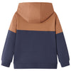 Vidaxl Kindersweater con cappuccio mezzo strappa 104 antraciti cognate