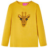 Camisa infantil de Vidaxl con mangas largas 140 OCHER OCRE