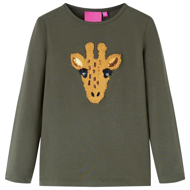 Camicia per bambini Vidaxl con maniche lunghe 140 kack