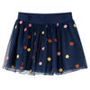 Gonna per bambini Vidaxl con tulle e punti 92 blu navy