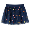 Gonna per bambini Vidaxl con tulle e punti 92 blu navy