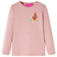 Camicia per bambini Vidaxl con maniche lunghe 116 rosa chiaro
