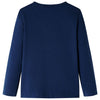 Camicia per bambini Vidaxl con maniche lunghe 116 blu navy