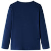 Camicia per bambini Vidaxl con maniche lunghe 140 blu navy