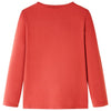 Camicia per bambini Vidaxl con maniche lunghe 92 marrone rossastro