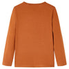 Camicia per bambini Vidaxl con manica lunga 140 cognac color