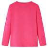 Camicia per bambini Vidaxl con maniche lunghe 128 rosa brillante