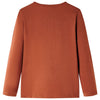 Camicia per bambini Vidaxl con maniche lunghe 104 cognac color