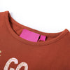 Camicia per bambini Vidaxl con maniche lunghe 104 cognac color