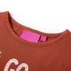 Camicia per bambini Vidaxl con manica lunga 140 cognac color