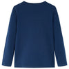 Camicia per bambini Vidaxl con maniche lunghe 116 blu navy