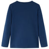 Camicia per bambini Vidaxl con maniche lunghe 128 blu navy