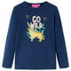 Camicia per bambini Vidaxl con maniche lunghe 140 blu navy