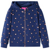 Vidaxl kindervest met capuchon 104 marineblauw