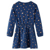 VidaXL Kinderjurk met lange mouwen 92 marineblauw