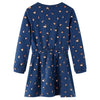 Vestido para niños de Vidaxl con mangas largas 116 azul marino