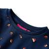 Abito per bambini Vidaxl con maniche lunghe 116 blu navy