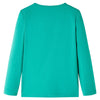 Camisa infantil de Vidaxl con mangas largas 104 Verde brillante