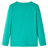 Camicia per bambini Vidaxl con maniche lunghe 116 verde brillante