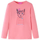 Camicia per bambini Vidaxl con maniche lunghe 116 rosa