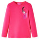 Camicia per bambini Vidaxl con maniche lunghe 104 rosa brillante