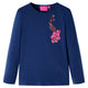 Camicia per bambini Vidaxl con maniche lunghe 128 blu navy