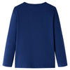 Camicia per bambini Vidaxl con maniche lunghe 140 blu navy