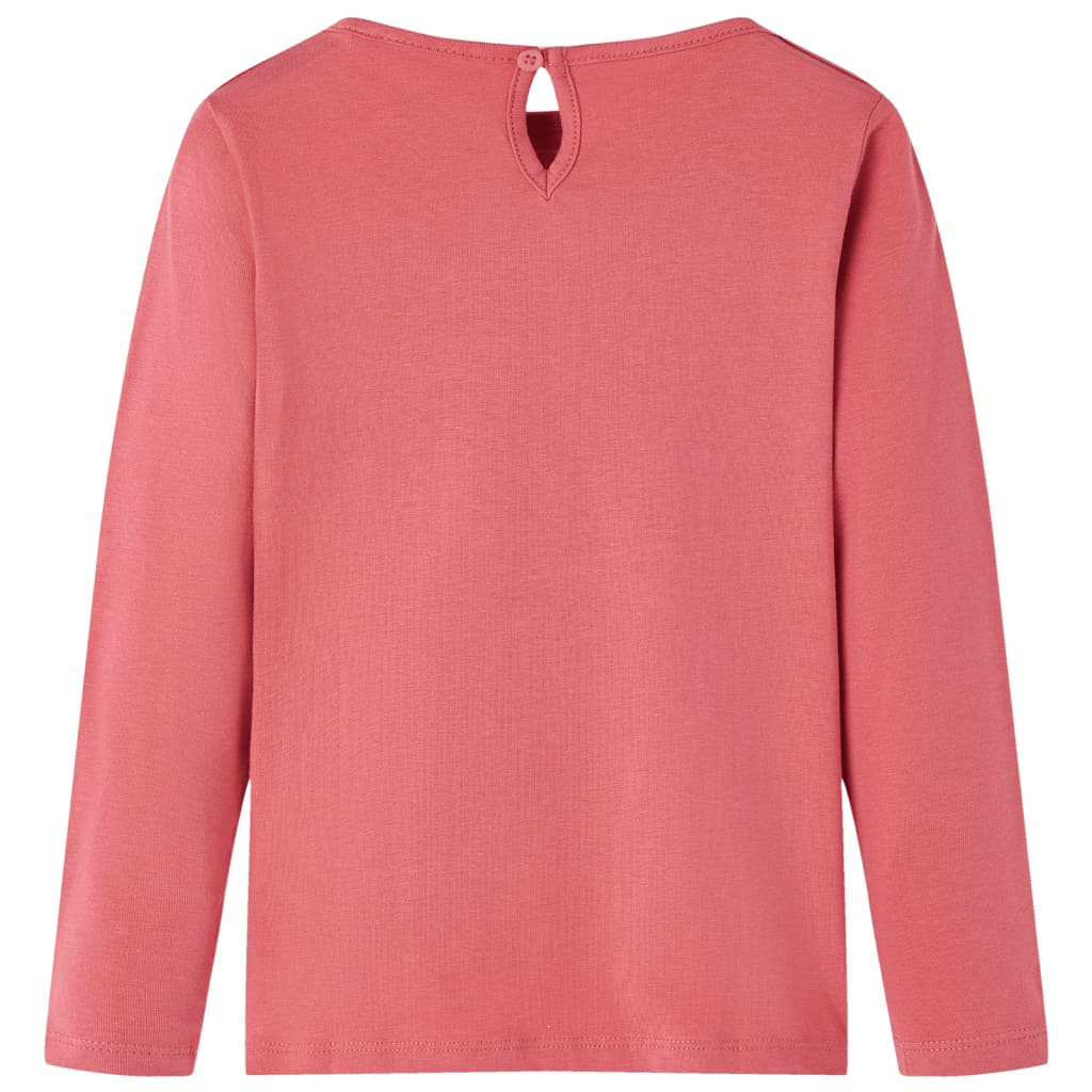 Camicia per bambini Vidaxl con maniche lunghe 92 Old Pink