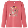 Camicia per bambini Vidaxl con maniche lunghe 140 Old Pink