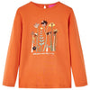 Camicia per bambini Vidaxl con maniche lunghe 104 Oranjebruin