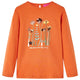 Camicia per bambini Vidaxl con maniche lunghe 104 Oranjebruin